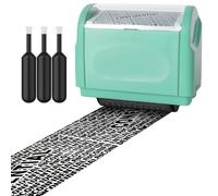 AUXHCYL Confidential Roller Stamp with 3 Pack Refills,Identity Theft Rolling Data Defender, Address Blocker and Privacy Safety, ID Blackout Security (Green)