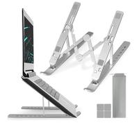 AUXHCYL Laptop Stand for Desk, Ergonomic Adjustable Laptop Riser, Aluminum Portable Laptops Holder, Compatible with Macbook, Lenovo, Dell, HP, Air Pro, Samsung and More 10-15.6" Notebook & Tablet