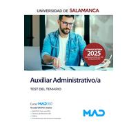 Auxiliar Administrativo/a de la Universidad de Salamanca. Test del temario