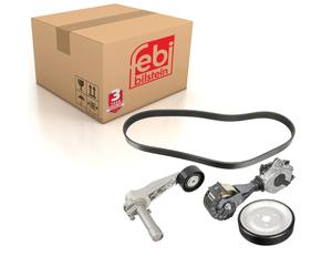 Auxiliary Belt Kit Inc Belt Tensioner Fits Mini (BMW) Cooper 2 ALL4 Febi 107429
