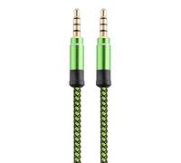 Auxiliary Cord - 1.5M 3.5mm Length Auxiliary Cord Extension Adapter Male Male for Speaker Car Audio Headphones Heavy Duty Nylon Braided AUX Cable