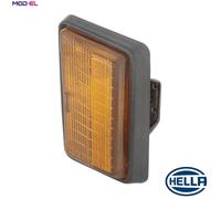 HELLA 2BM 004 312-061 Auxiliary Indicator - Bulb - 24V - Fitting - Lens Colour: Yellow - right/Lateral Installation