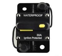 Auxiliary High Current Circuit Breaker from 30A to 300AMP; Manual Reset Solution for Boats and Off Road Vehicles Operating Under Load Stress (30A)