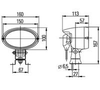Auxiliary Lamp mounting 1GA 996 161-391 HELLA