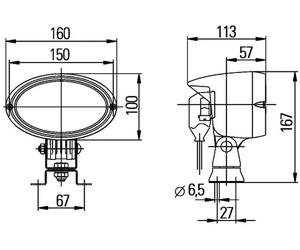 Auxiliary Lamp mounting 1GA 996 161-391 HELLA