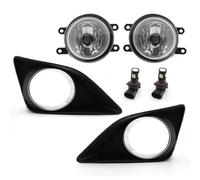 Auxiliary Lights 1 Set LED Fog Lights Lamp For Toyota For Corolla 2008 With Plating Frame Cover And Wire Left And Right Headlight(LED Light and Frame)