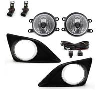 Auxiliary Lights 1 Set LED Fog Lights Lamp For Toyota For Corolla 2008 With Plating Frame Cover And Wire Left And Right Headlight(2pcs LED Fog Light)