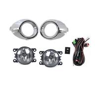 Auxiliary Lights 1set Car Front Bumper Fog Light Lamp Cover For Focus Mk3 2012 2013 2014 Frame Hood Grille Bezel Harness Switch