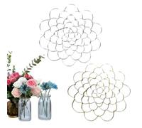 Auxiliaryn Stainless Steel Floral Grid Organizer, Easy Arranger Floral Organizer, Reusable Floral Grid for Vase for Flowers Stems Bouquets Plant Fixation (Mix,4in)