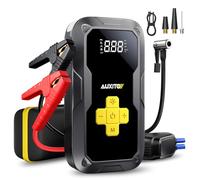 AUXITO 6000A Portable Jump Starter with Air Compressor (All Gas/ 8L Diesel) | 150 PSI Auto-Off Tire Inflator, AUTO-BOOST Mode for Dead Battery, Digital Display, 400LM LED Light, 10 Safety Protections