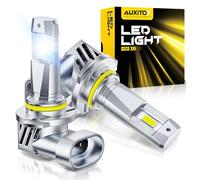 AUXITO 9005 HB3 LED Bulbs, 50000LM Ultra Bright, Plug N Play, 50000 Hours Lifespan, No Flicker, 99% Compatibility.2 Pack