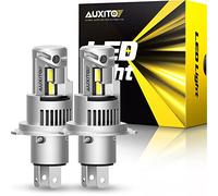 AUXITO Upgraded H4 Bulbs, 900% Ultra Bright, 1:1 Halogen Size, 6500K, 9003 Fog Light, Non-Polarity, Plug and Play, 2 Pack