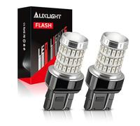 AUXLIGHT LED Strobe/Flash Brake Tail Light Bulbs 7443 7440 LED Bulb Red 320% Brighter 7441 7444 T20 992 W21W Led Bulbs for Tail Stop Brake Lights (Brilliant Red, Pack of 2)