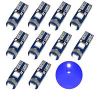 AUXLIGHT Ultra Blue T5 37 74 2721 PC74 PC37 LED Bulb, 3030 Chips Super Bright 12 Volt Replacements, Interior Dome Map Dashboard Indicator Instrument Panel Gauge Cluster Lamp Lights (Pack of 10)