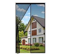 Auxmir 110 x 210 cm Magnetic Fly Screen Door, Thickened Insect Protection, Black