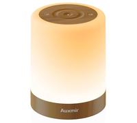 Auxmir Bedside Lamp Night Light Touch Dimmable 3000 mAh Table Lamp Wireless USB Rechargeable with 256 RGB Colours 5 Modes Timing Function LED Nursing Light Lamp for Decoration Bedroom Camping Dark