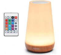 Auxmir Night Light, LED Touch Bedside Table Lamp, Remote Control Dimmable Light