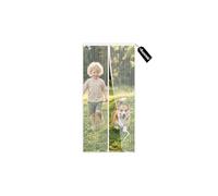 Auxmir Magnetic Fly Screen Door 80x200cm, 4cm Wider Full Frame Heavy Duty Magic Tape, No Drill Self-Sealing Hands Free Mesh, Powerful Magnets, Anti Mosquito & Bugs for Patio/French Door, White