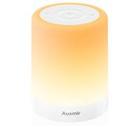 Auxmir Night Light, 3000mAh Rechargeable LED Table Lamp, Dimmable Touch Control Bedside Lamp with RGB Color Changing & 5 Modes, Portable Night Light for Kids, Bedroom, Living Room, Camping, White