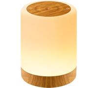 Auxmir Night Light, 3000mAh Rechargeable LED Table Lamp, Smart Dimmable Touch Control Bedside Lamp with RGB Color Changing & 4 Modes, Portable Night Light for Kids, Bedroom, Living Room, Camping