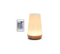 Auxmir Night Light, LED Touch Bedside Table Lamp, Remote Control Dimmable Light with RGB Color Changing, Portable Lamp