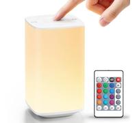 Auxmir Night Light, Rechargeable Lamp, 4000mAh, Touch & Remote Control