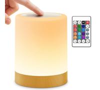 Auxmir Night Light, Rechargeable Table Lamp, Touch, Remote Control, 3000mAh
