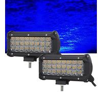 AUXMOTEC Blue Led Driving Work Decoration Neon Light Bar Spot 7" 36W Off-road Pod Fog Lamps 12V 24V Lighting for Truck Car ATV UTV SUV Off-road Bike Motorcycle Tractor 12V 24V