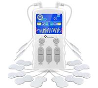 Auxoliev Tens Pain Therapy Rechargeable Dual Channel 25 Mode 50 Strength 10 Electrode Pads Pain Relief Accelerate Muscle Recovery Electric Pulse Pulse Muscle Stimulation Devices
