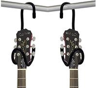 AUXPhome 2 pack, Closet Guitar Hanger/Display Rack Guitar Bar Hanger Guitar Bracket Holder Guitar Stand Portable Black Guitar Holder With No slip Rubber Padding - Does not include guitar