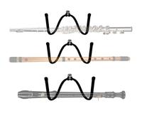 AUXPhome 3 Pack Flute Wall Mount Hanger, Universal Design - Great for of standard flutes, Keeps instrument within easy reach to play more often; Keeps instrument away from curious pets