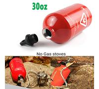 AUXPhome 30oz /1Liter Aluminum Petrol Diesel Kerosene Alcohol Liquid Gas Tank Oil Fuel Empty Bottle Storage Bottle for Outdoor Travel Camping,Hiking,Picnic,Cooking/Motorcycle Emergency Petrol Can