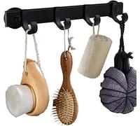 AUXPhome Magnetic BBQ Tool Rack, Universal Fridge Organizer Grill Cutlery Holder Towel Hanger - 4 Adjustable Rail Hooks Storage for Hanging Kitchen Utensils Tongs,Oven mitt,whisks,Hand Towel, etc.