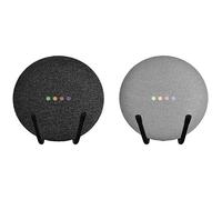 AUXPhome Self-Adhesive Hook Stick-on Mini Wall Mount Wall Holder Clip Wall Bracket Compatible, Smart Speaker Display Rack for Google Home Mini - 2/PK - Screws Included - No Google Home Mini