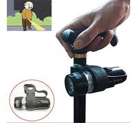 AUXPhome Universal - Adjustable, Portable Hand Walking Stick Fixed Mount LED Flashlights Torch Light for All Walking Stick Cane Balancing Mobility & Disability Aid Holder Strap Handle （No Cane）