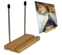 AUXPhome Vinyl Record Storage Holder Album Display Stand Record Organizer, Fits 7 and 12 inch Records or LPs - Display Singles in Stylish Modern Portable Record Stand -for Phone holder, tablet holder