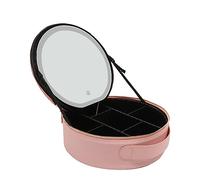 AUXSL Portable Travel Makeup Bag with Mirror and Light: Perfect for On-The-Go Beauty!