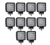 AUXTINGS 10 Pcs 4 inch LED Spot lights Driving Light Bar 48W LED Work Lights for Vehicle 4x4 Offroad SUV Truck 4WD ATV UTV Truck Tractor,DC 12V 24V Waterfroof