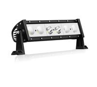 AUXTINGS 12 inch 30W LED Light Bar,Single Row Spot Flood Beam Off Road Driving Lights, Waterproof Fog Headlight Lamps for Vehicle 4X4 4WD Car ATV UTV SUV Truck Tractor Trailer, 12V 24V DC