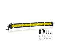AUXTINGS 13 inch 60W Single Row LED Light Bar 3000K Low Profile Ultra Thin Slim Mini Flood Beam Led Off Road Lights Driving Lights Led Fog Lights Lights Boat Lighting Led Work Light