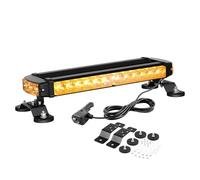 AUXTINGS 16 inch Emergency Strobe Lights Bar,Double Side 30 Amber Yellow LED Warning Light with 24 Strong Magnets Traffic Advisor Snow Plow Flashing Lights for Construction Trucks Vehicles Tow Pickup