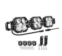AUXTINGS 20 inch 90W LED Light Bar with DT Wiring,Straight Curved Adjustable,Spot Flood Combo Beam Off Road 4X4 Waterproof Driving Fog Lights for 12V 24V Vehicle 4WD Car UTV SUV Truck Tractor Trailer