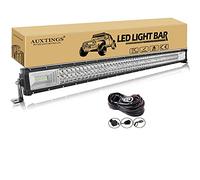 AUXTINGS 42 inch 106.8cm 540W Straight LED Light Bar 7D Lens Spot Flood Combo Beam Triple Row LED Work Diving Lights with Wiring Harness Kit for Off Road ATV AWD SUV 4WD 4x4 Pickup,12V 24V Waterproof