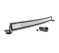 AUXTINGS 42 inch Curved LED Light Bar With Magnetic Bracket Holder,12V Wiring Kit,26000LM Triple Row Flood Spot Beam Driving Work Lamp for Vehicle Car Off road Truck SUV 4x4 trailer,6000K