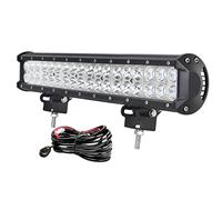 AUXTINGS 50 cm 126W LED Light Bar Flood Spot Combo Beam 20 inch Offroad LED Work Light with Wiring harness kit for Off-road Vehicles 4x4 ATV Utvs,DC 12V 24V