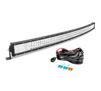 AUXTINGS 50 inch 127cm 648W Curved Triple Row 7D LED Work Light Bar Flood Spot Combo Beam LED DC 12V-24V 6000K Offroad Vehicles 4x4 ATV Utvs