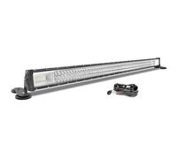 AUXTINGS 52 inch Led Light Bar With Magnetic Bracket Holder,12V Wiring Kit,30000LM Triple Row Flood Spot Beam Driving Work Lamp for Vehicle Jeep Car Off road Truck SUV 4x4 trailer,6000K