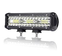 AUXTINGS 9 inch 23cm 180W Led Light Bar LED Pod Triple Light Off Road Lights Spot Flood Waterproof Combo LED Cubes Rocks for off-road truck ATV UTV SUV, 12V 24V DC