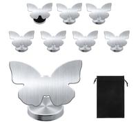 AUYAO 9Pcs Magnetic Tablecloth Weights Heavy Duty Tablecloth Clips Set for Outdoors Stainless Steel Heavy Magnetic Weighted for Holders Table for Picnic, Wedding and Garden Use