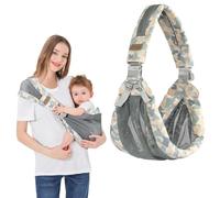 AUYAO Baby Sling Carrier Portable Toddler Sling Thick Shoulder Strap 3D Mesh Wrap Sling Wrap Baby Carrier Adjustable Baby Hip Sling Carrier for Newborn Up to 0-36 Month(Camouflage Pattern)